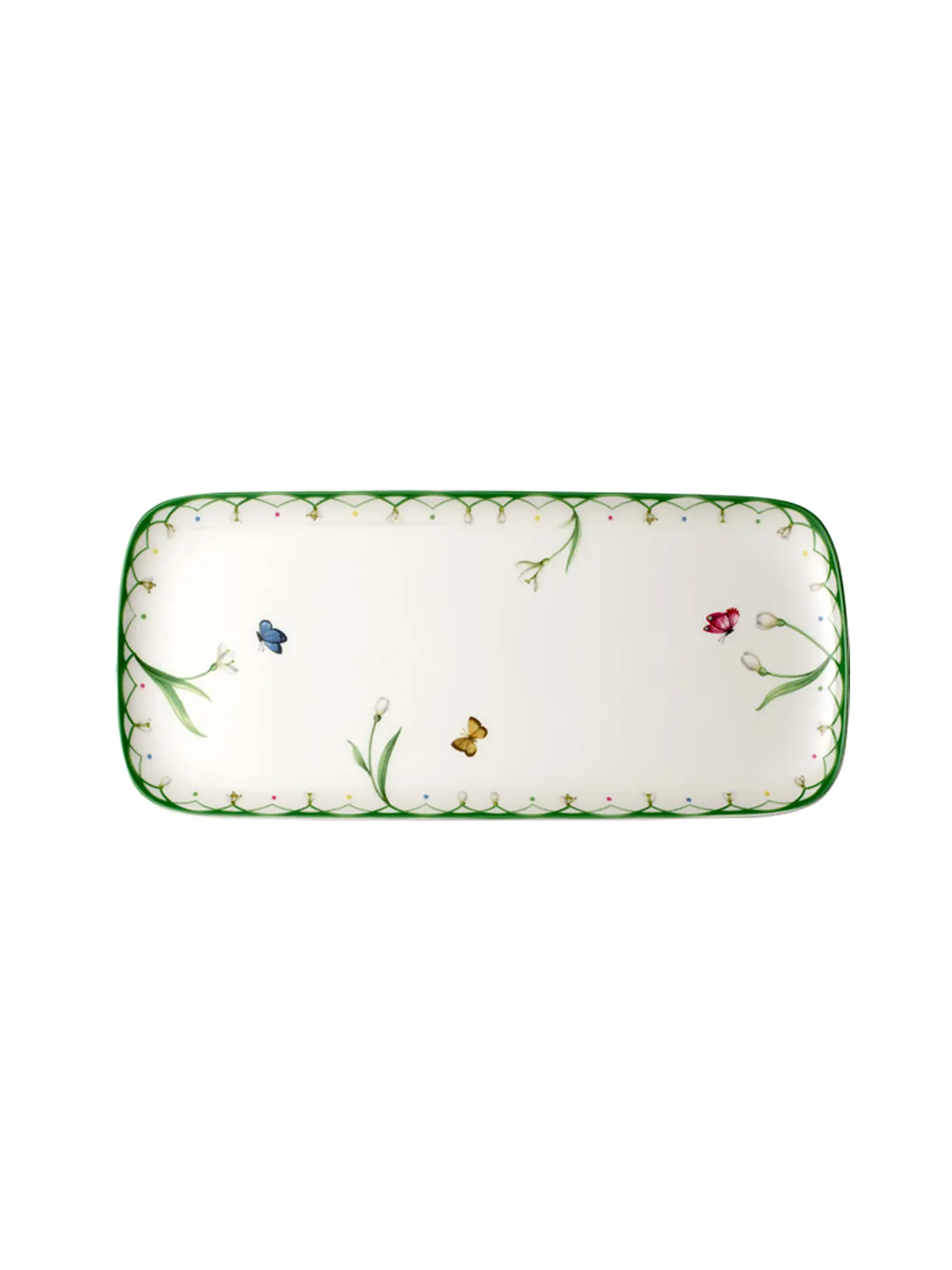 VILLEROY & BOCH | Kuchenplatte rechteckig 35x16cm "Colourful Spring" | 
